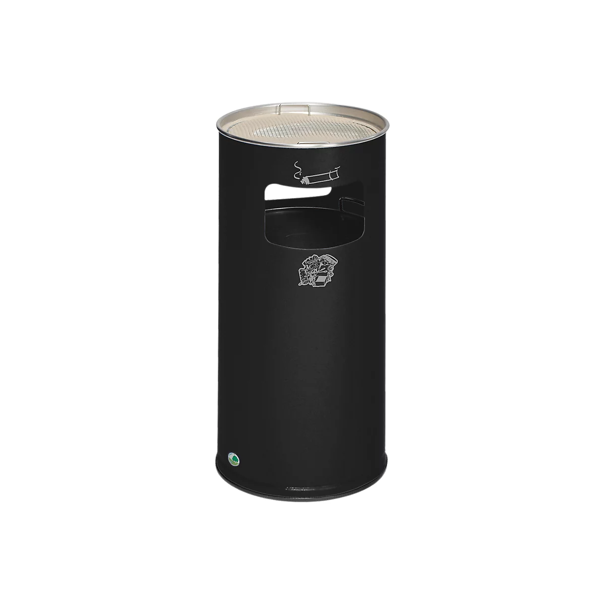 Combi-asbak, H 700 mm, antraciet