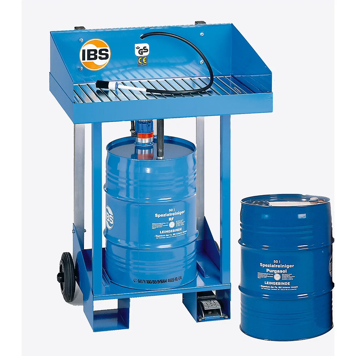 Combinatie onderdelenreiniger type F2 en speciaal reinigingsmiddel