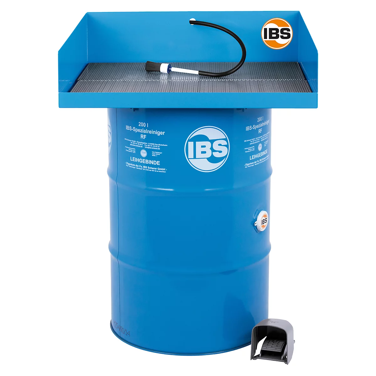 Combinatie onderdelenreiniger type KP en speciaal reinigingsmiddel