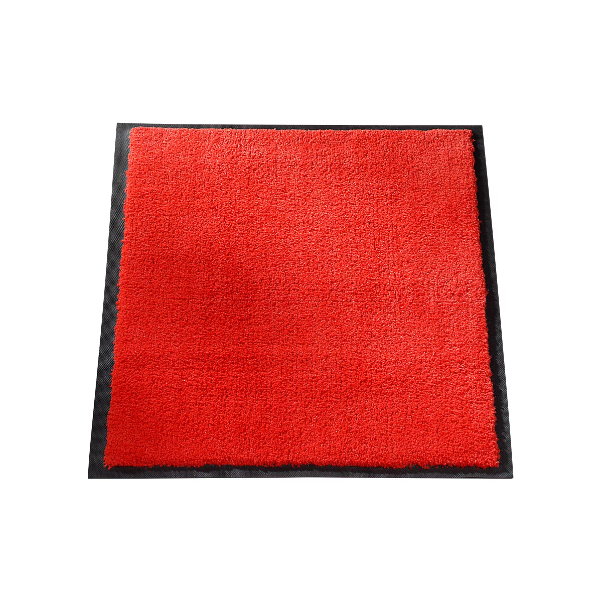 Red carpet, square with black border.