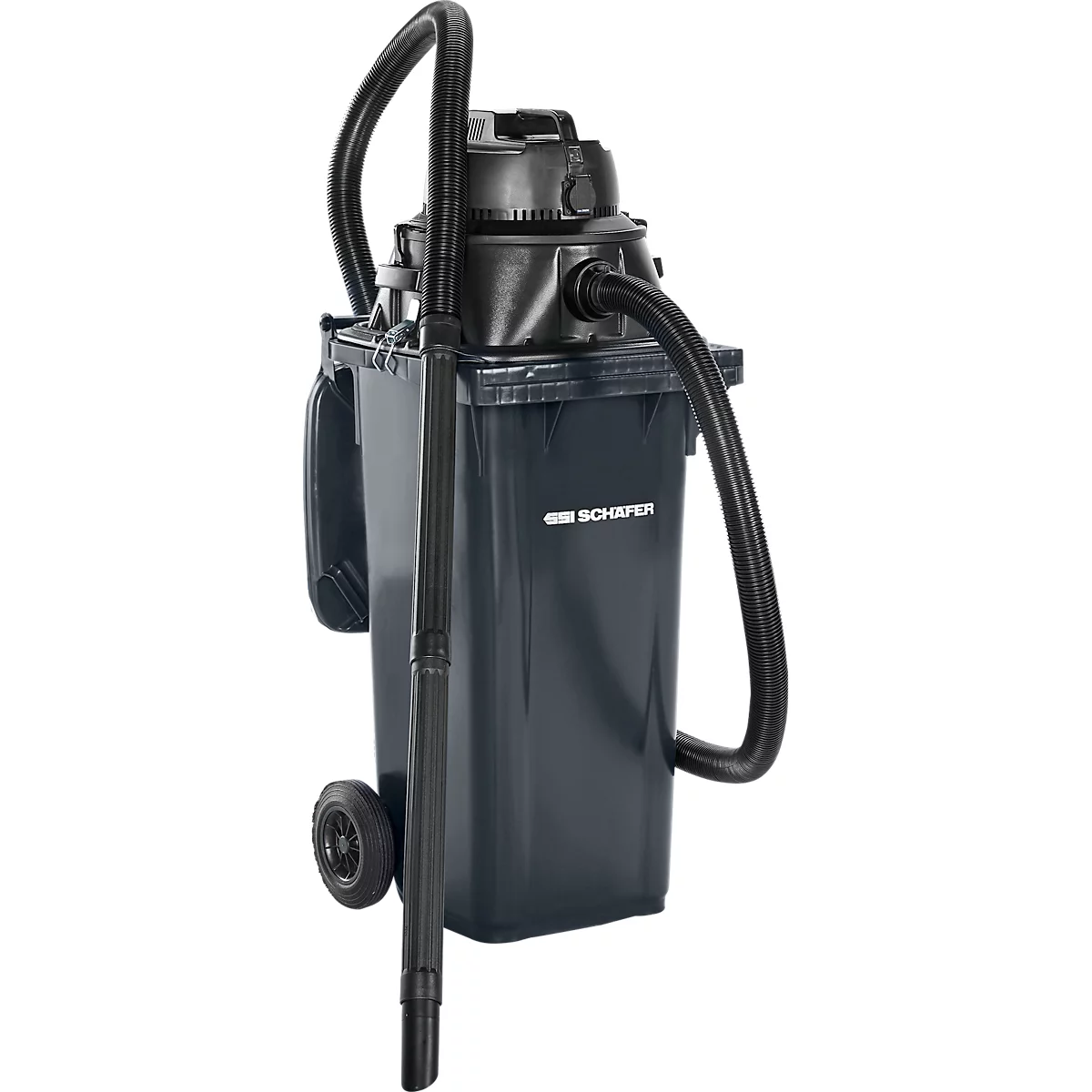 Complete set nat-droogzuiger, met gereedschapshouder, incl. grote afvalbak voor 120 l, 1 patroonfilter &amp; 1 vliesfilter, antraciet