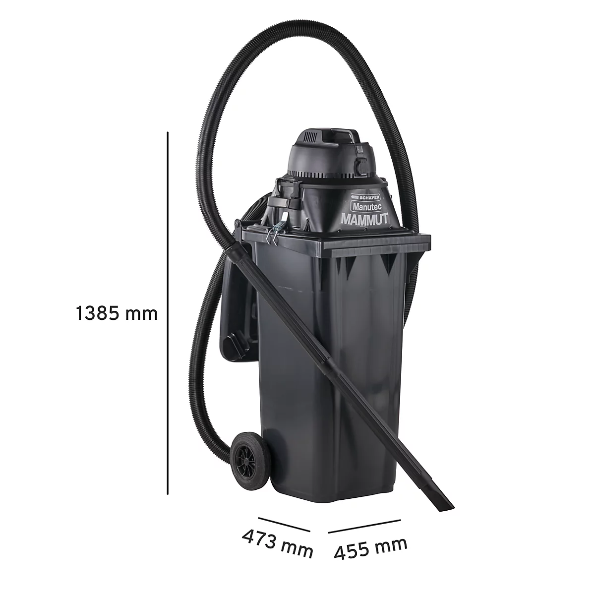Complete set nat-droogzuiger, met gereedschapshouder, incl. grote afvalbak voor 120 l, 1 patroonfilter &amp; 1 vliesfilter, antraciet