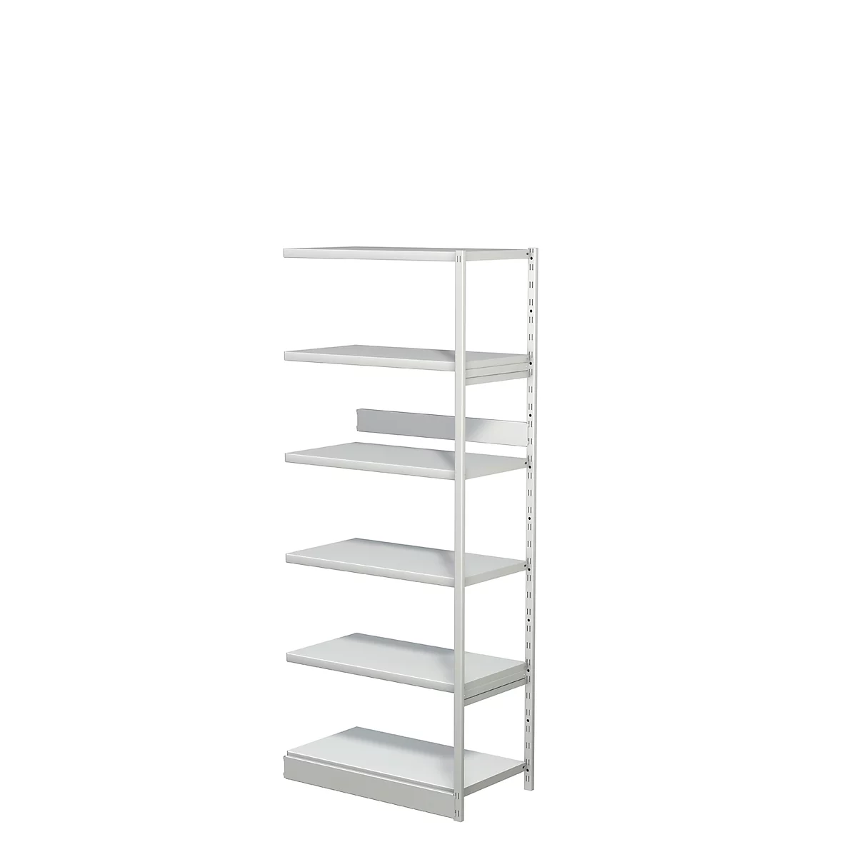 Complete stelling PROGRESS 500 T, aanbouwsectie, zonder achterwand, H 1900 x B 750 x D 440 mm