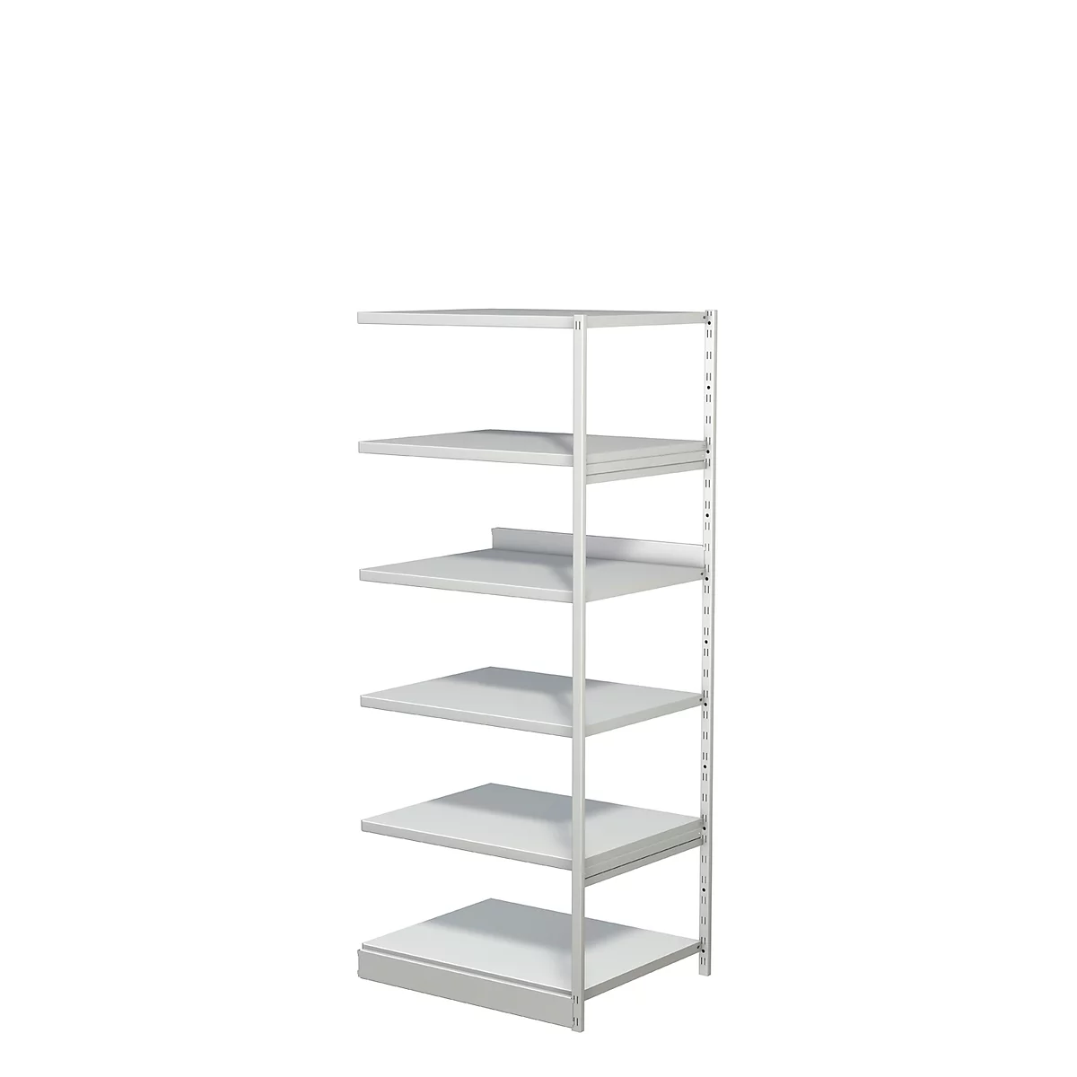 Complete stelling PROGRESS 500 T, aanbouwsectie, zonder achterwand, H 1900 x B 750 x D 640 mm