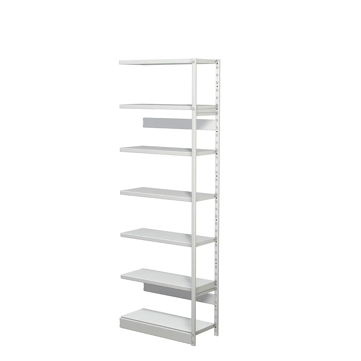 Complete stelling PROGRESS 500 T, aanbouwsectie, zonder achterwand, H 2250 x B 750 x D 340 mm
