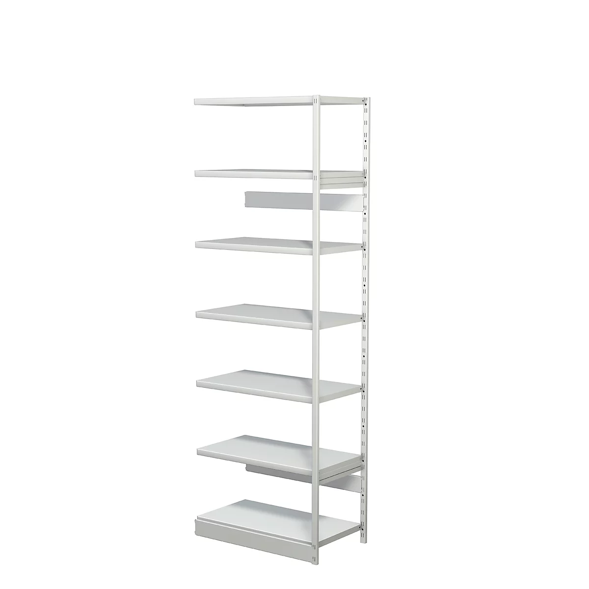 Complete stelling PROGRESS 500 T, aanbouwsectie, zonder achterwand, H 2250 x B 750 x D 440 mm