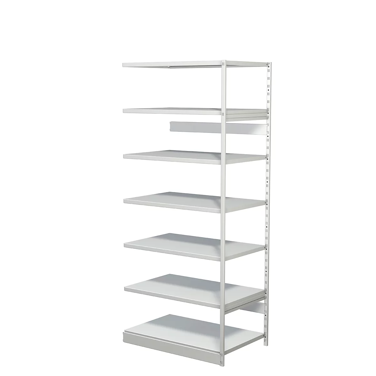 Complete stelling PROGRESS 500 T, aanbouwsectie, zonder achterwand, H 2250 x B 950 x D 640 mm