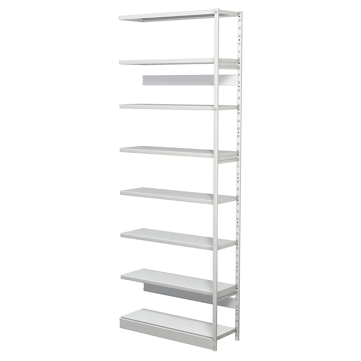 Complete stelling PROGRESS 500 T, aanbouwsectie, zonder achterwand, H 2600 x B 950 x D 340 mm