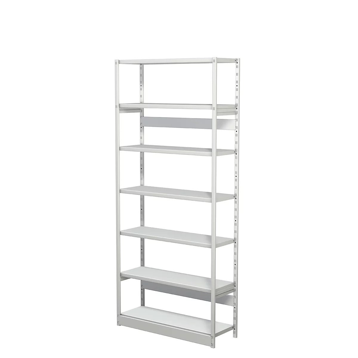 Complete stelling PROGRESS 500 T, basissectie, zonder achterwand, H 2250 x B 960 x D 300 mm