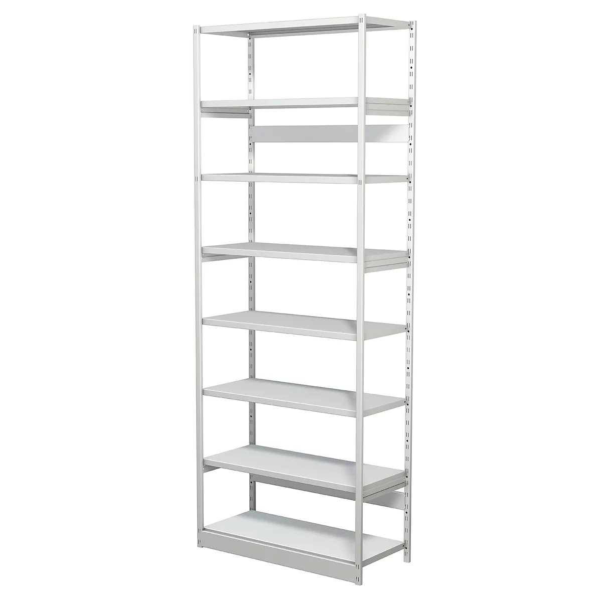 Complete stelling PROGRESS 500 T, basissectie, zonder achterwand, H 2600 x B 960 x D 400 mm