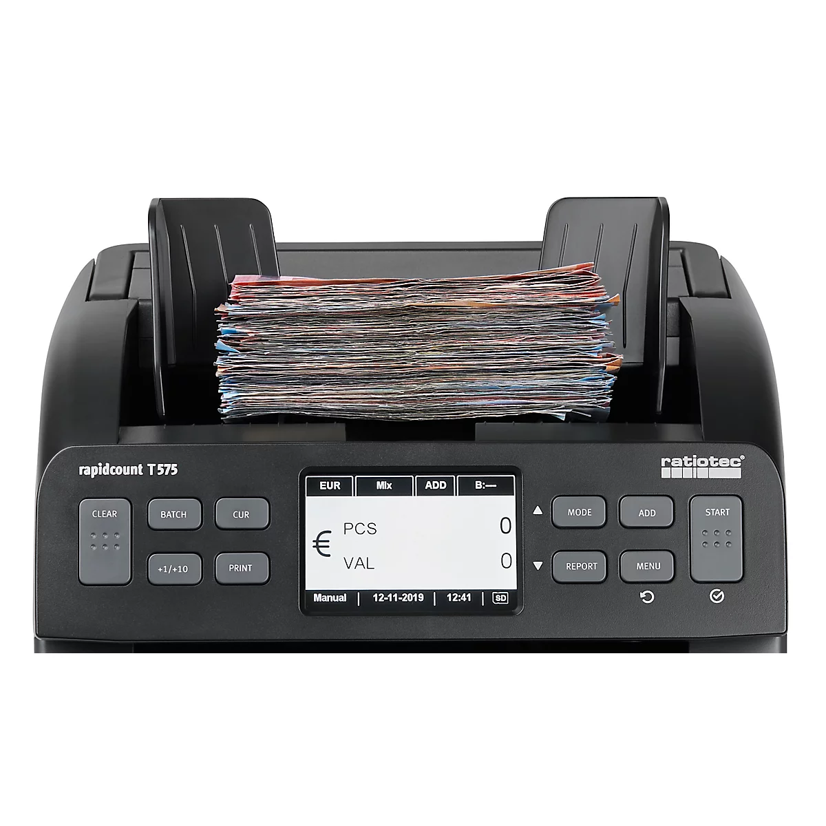 Compteuse de billets Rapidcount T575, EUR/USD/GBP/CHF, compteur de pièces et de valeurs, authentification