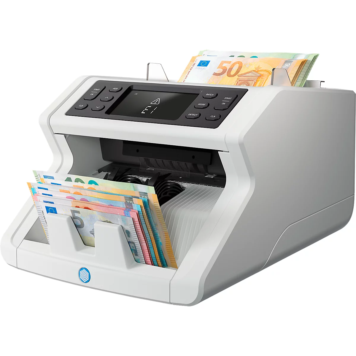 Compteuse de billets Safescan 2265 avec comptage de la valeur, jusqu'à 1 200 billets/min, fonction d'addition et de mise en liasse