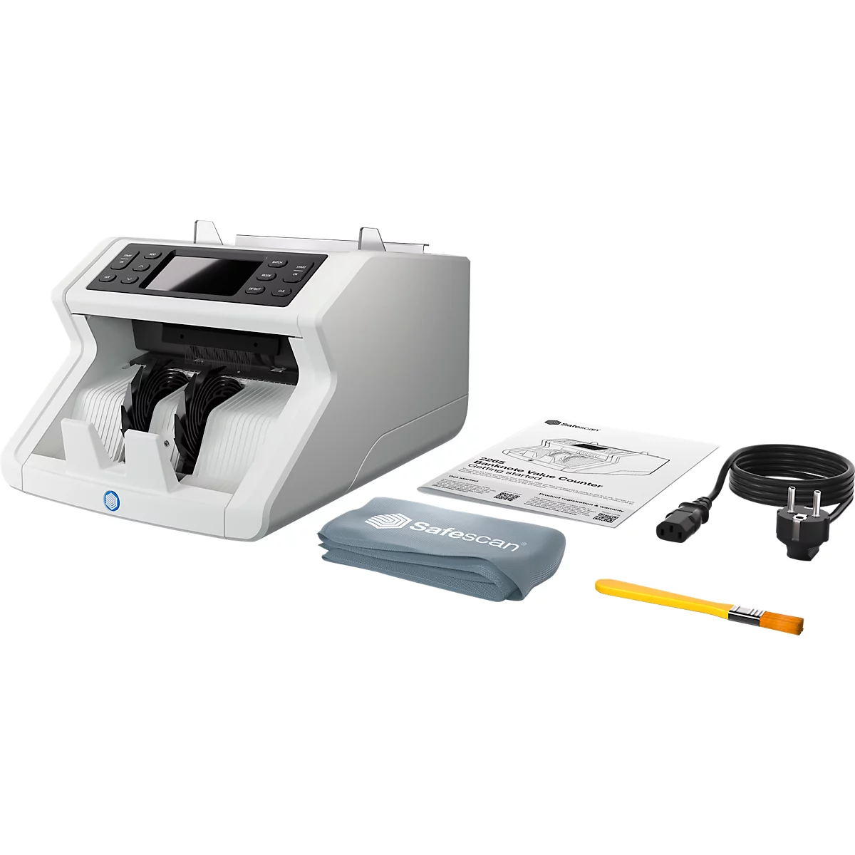 Compteuse de billets Safescan 2265 avec comptage de la valeur, jusqu'à 1 200 billets/min, fonction d'addition et de mise en liasse