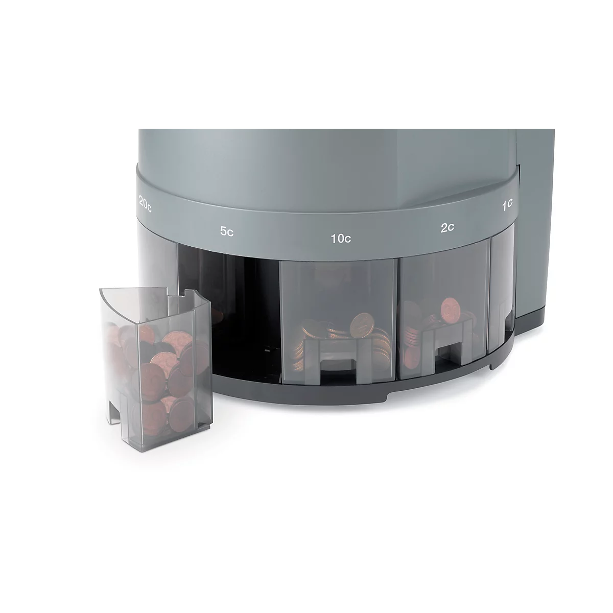 Compteuse de pièces 1450 Safescan, compte et trie jusqu'à 500 pièces en euros/min., avec fonction addition et de regroupement, câble d'alimentation