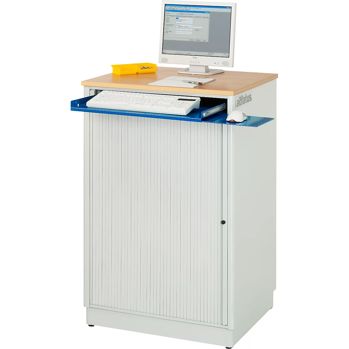 Computer-Station adlatus Typ 2000, B 720 x T 660 x H 1100 mm, stationär