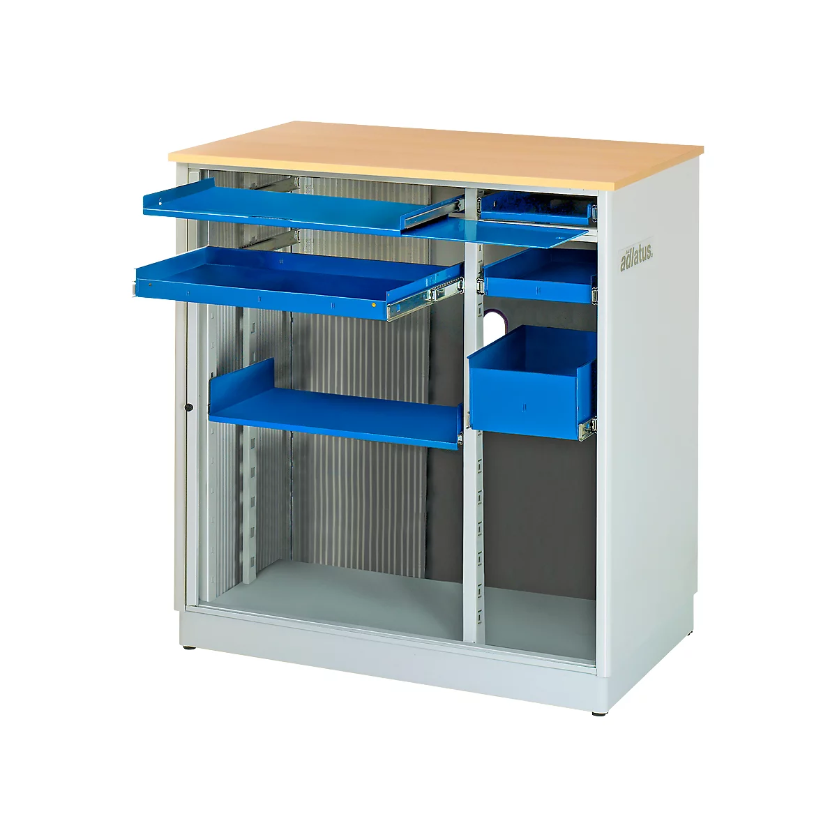 Computer-Station adlatus Typ 6001, B 1030 x T 660 x H 1100 mm, stationär