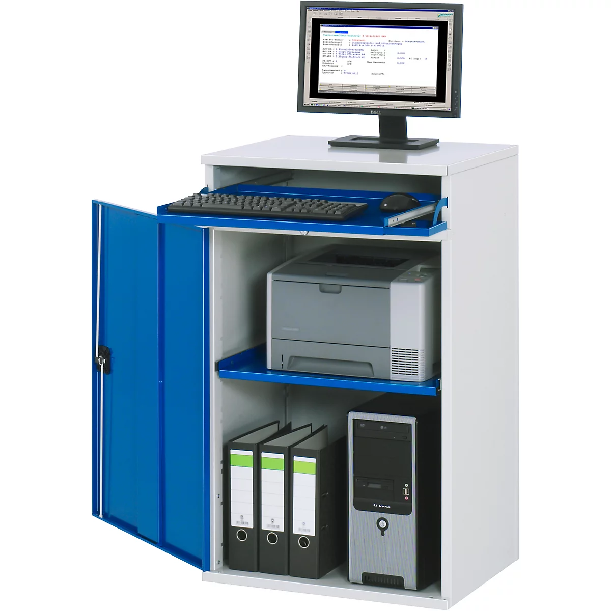 Computerkast type 650-M60, B 650 x D 520 x H 1060 mm, stationair