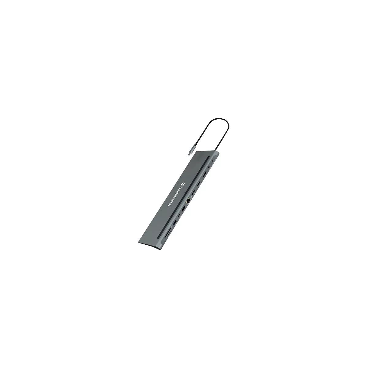 Conceptronic DONN17G - Dockingstation - USB-C 3.2 Gen 1 - 2 x HDMI, DP - 1GbE