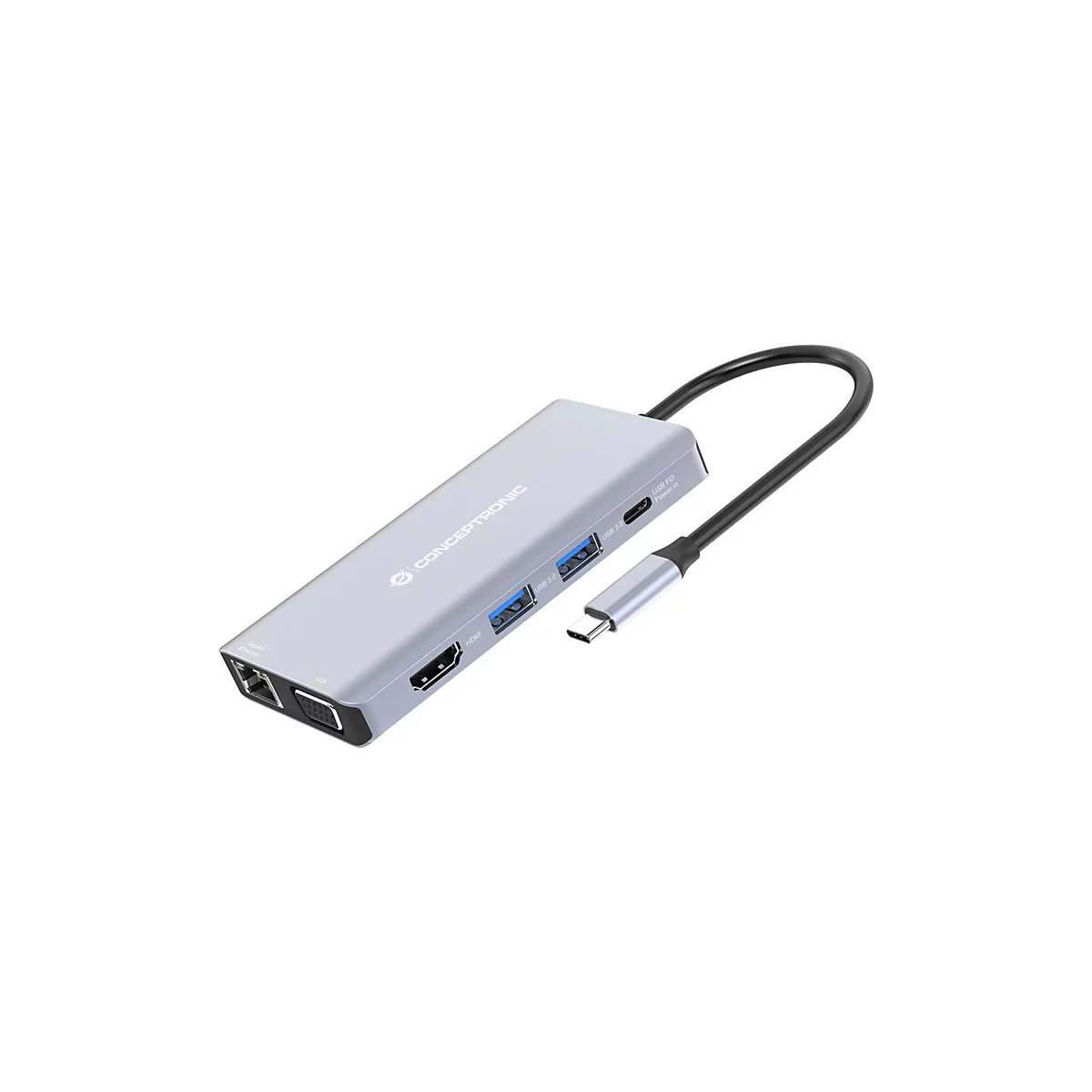 Conceptronic DONN20G - Dockingstation - USB-C 3.2 Gen 1 - HDMI, VGA