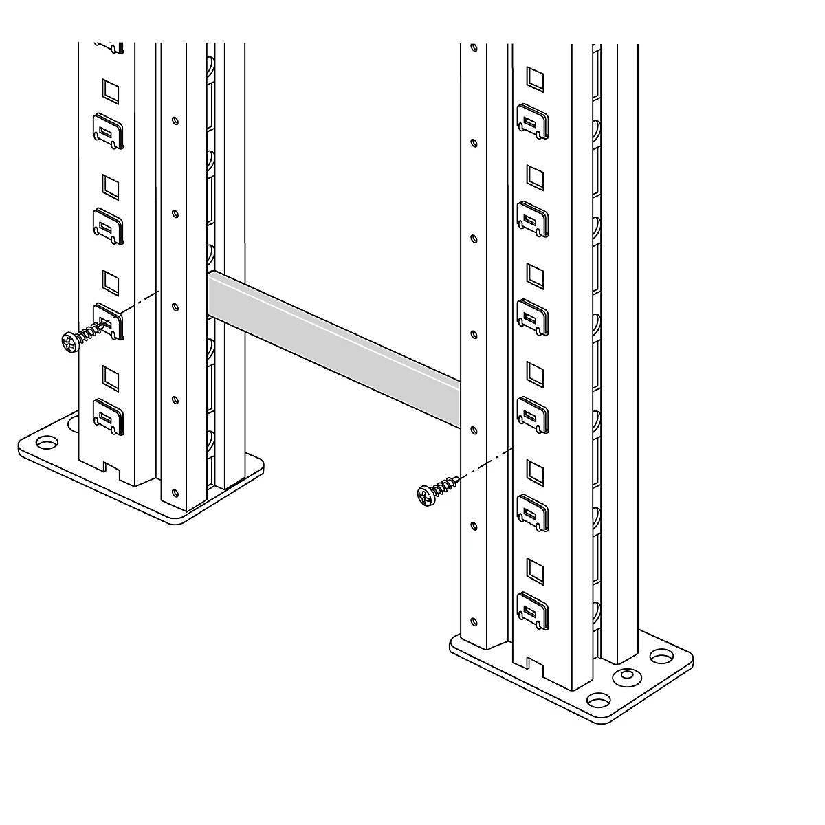 Conector de bastidor para sistema R 3000, para distancia de bastidor 30 mm