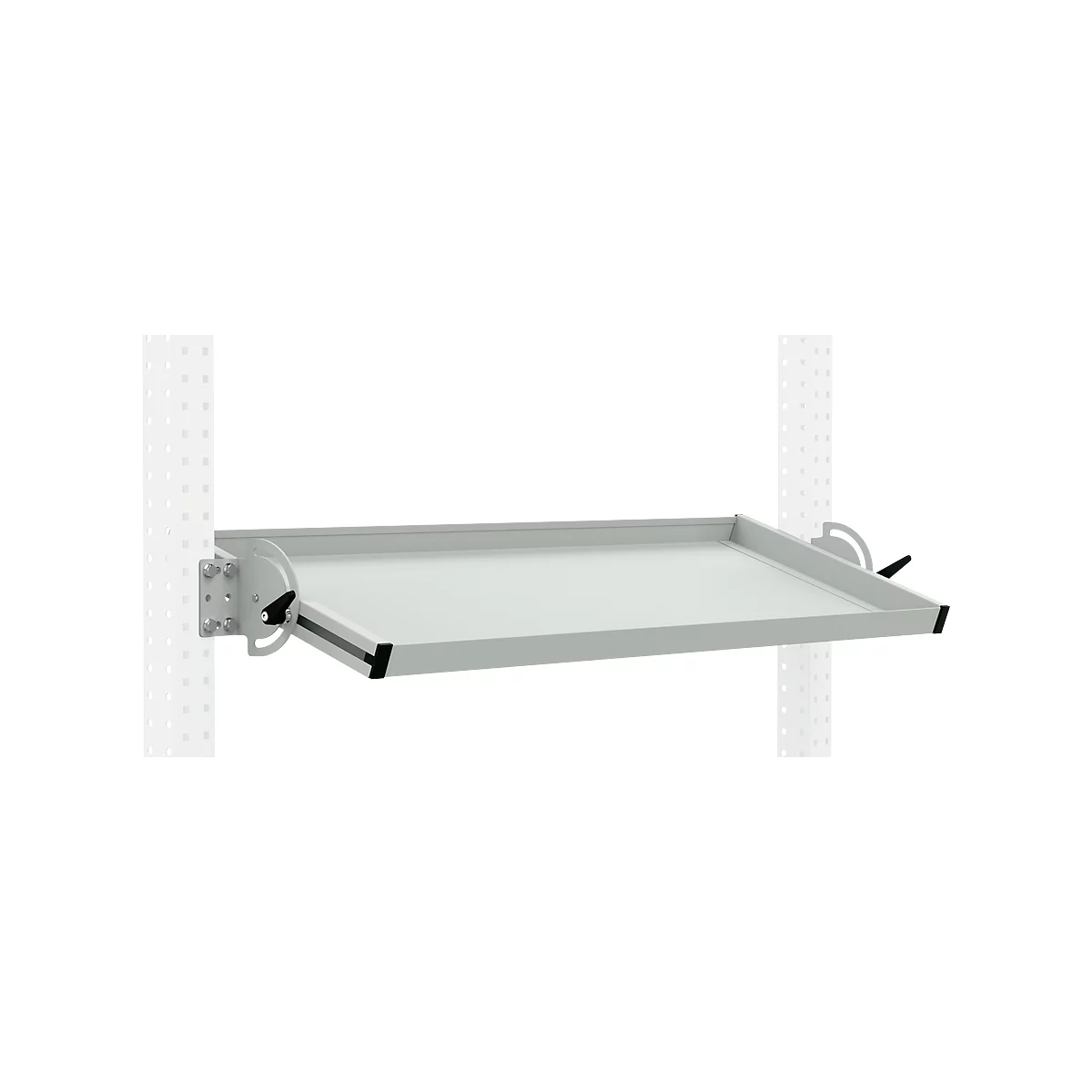 Console de rangement Packpool, inclinable, profondeur utile 345 mm, capacité de charge 35 kg, largeur 1500 mm