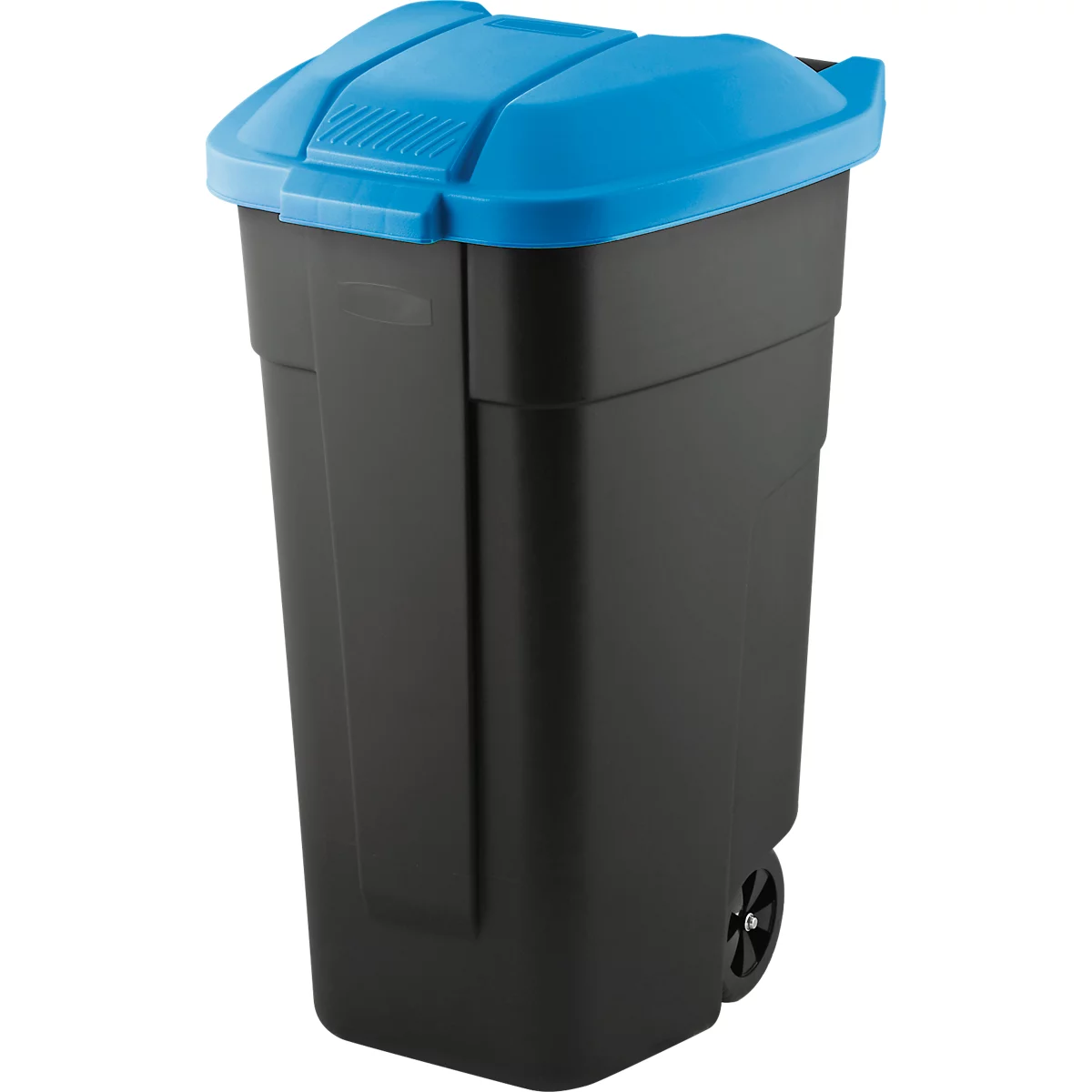 Container avec couvercle, anthracite, couvercle bleu