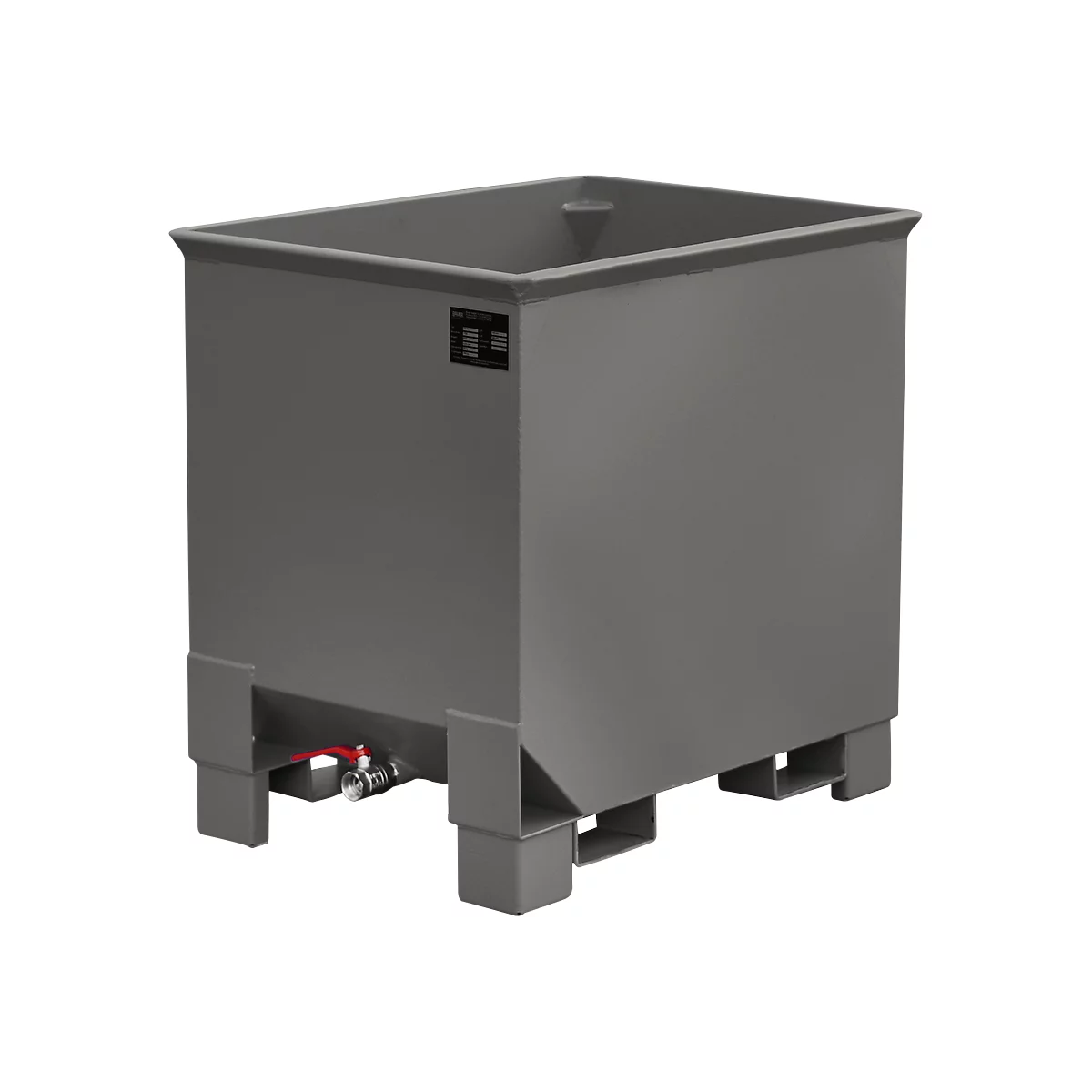 Container voor routetreinen type CS 30, 3-voudig stapelbaar, capaciteit 0,3 m³, tot 500 kg, muisgrijs RAL 7005