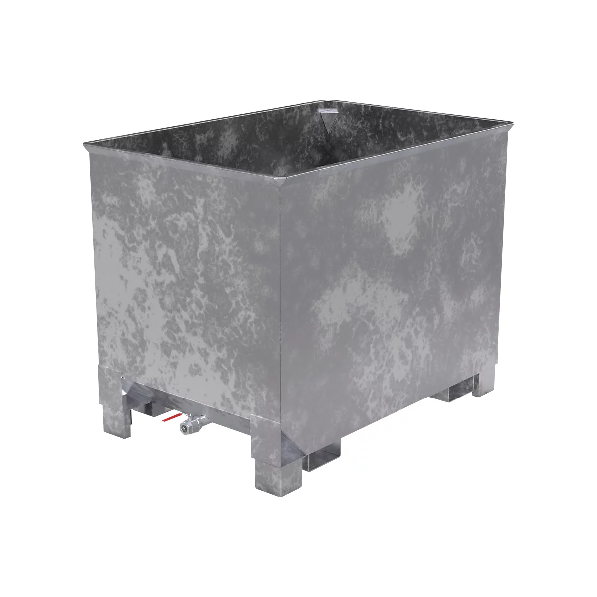 Container voor routetreinen type CS 80, 3-voudig stapelbaar, capaciteit 0,8 m³, tot 1000 kg, gegalvaniseerd