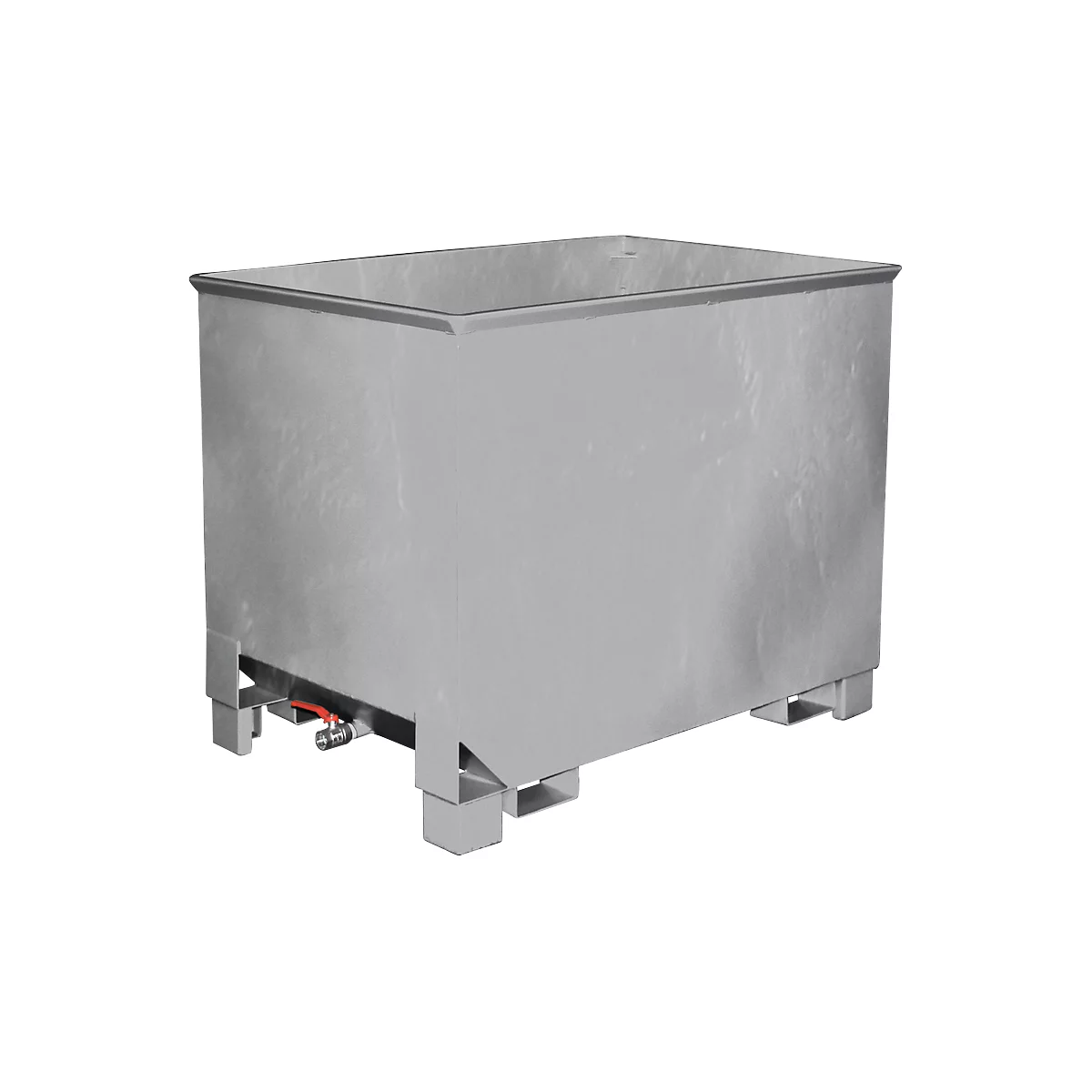 Container voor routetreinen type CS 80, 3-voudig stapelbaar, capaciteit 0,8 m³, tot 1000 kg, gegalvaniseerd