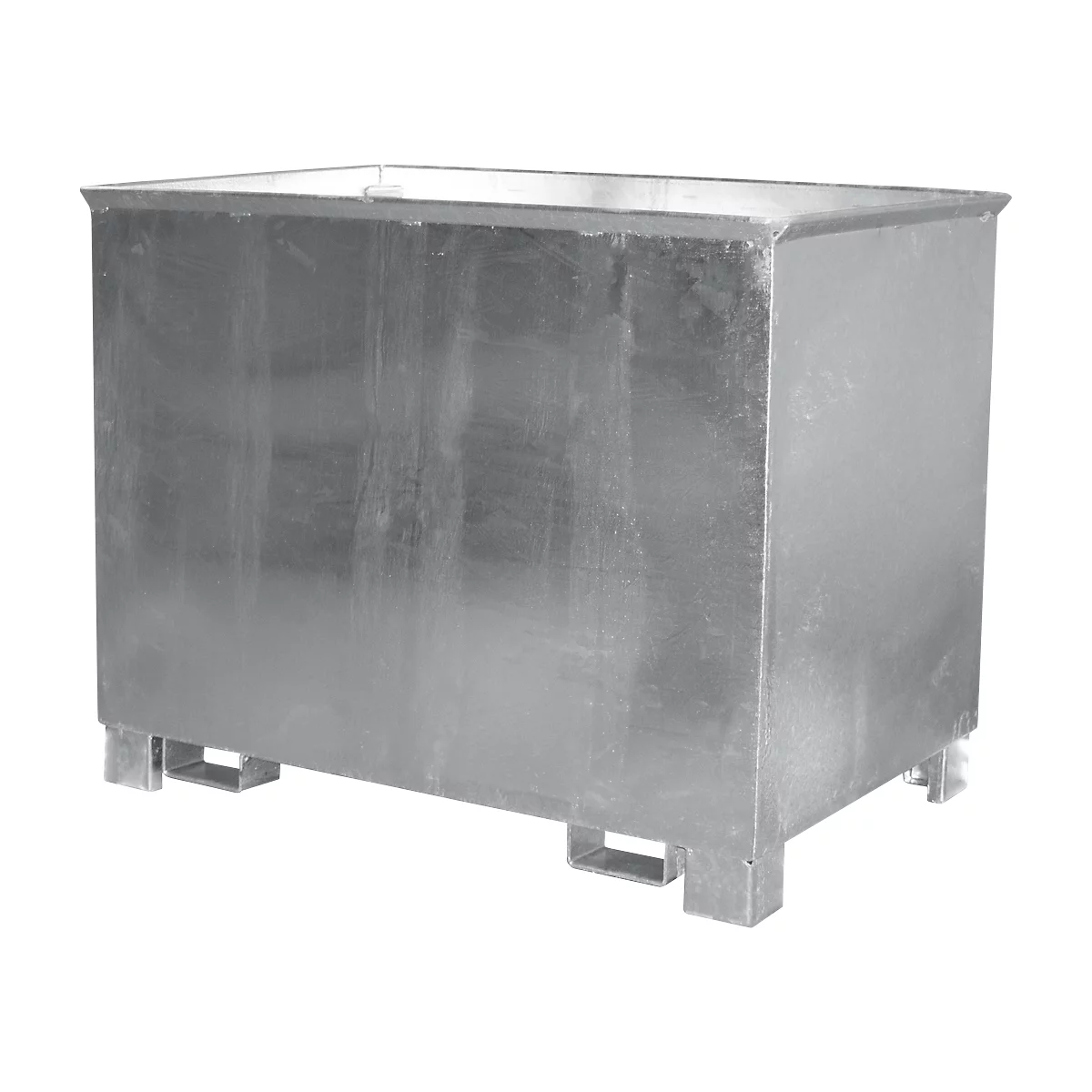 Container voor trajecttreinen type C 80, voor vaste stoffen, 3 hoog stapelbaar, capaciteit 0,8 m³, tot 1000 kg, gegalvaniseerd