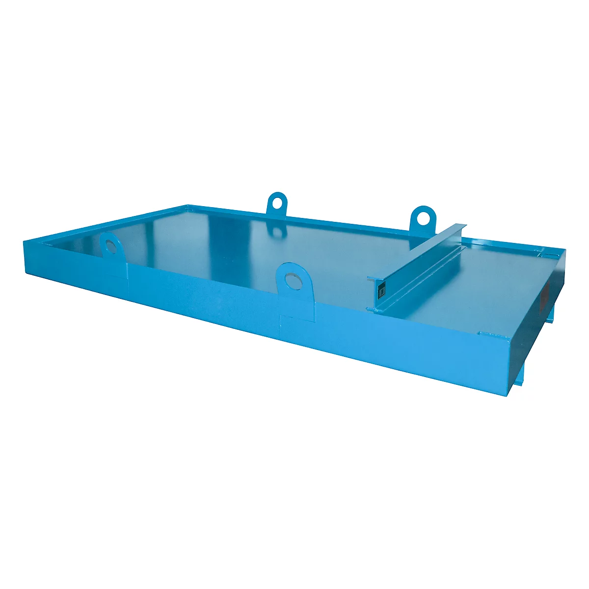 Containerbak CW 3, staal, voor afzetcontainer tot 10 m³, neigingshoek 5°, 3300 x 2030 x 560, RAL5012