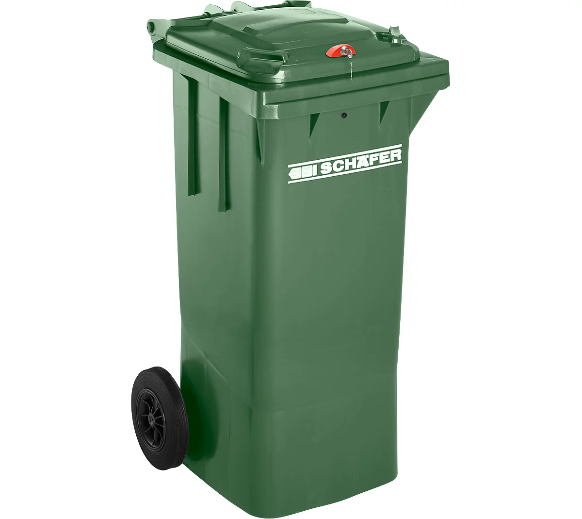 Contenedor de basura GMT, 80 l, cierre por gravedad, verde