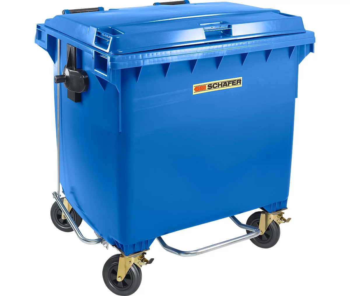 Contenedor de basura MGB 1100 FDP, plástico, 1100 l, azul