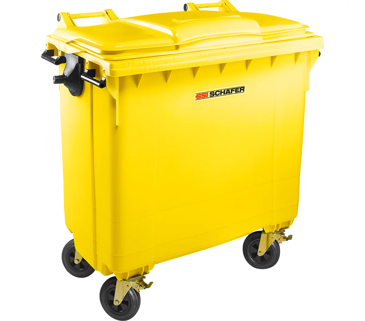 Contenedor de basura MGB 770 FD, plástico, 770 l, amarillo