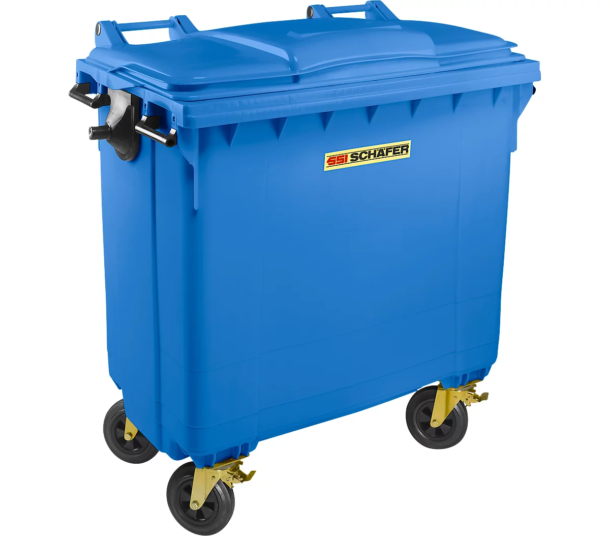 Contenedor de basura MGB 770 FD, plástico, 770 l, azul