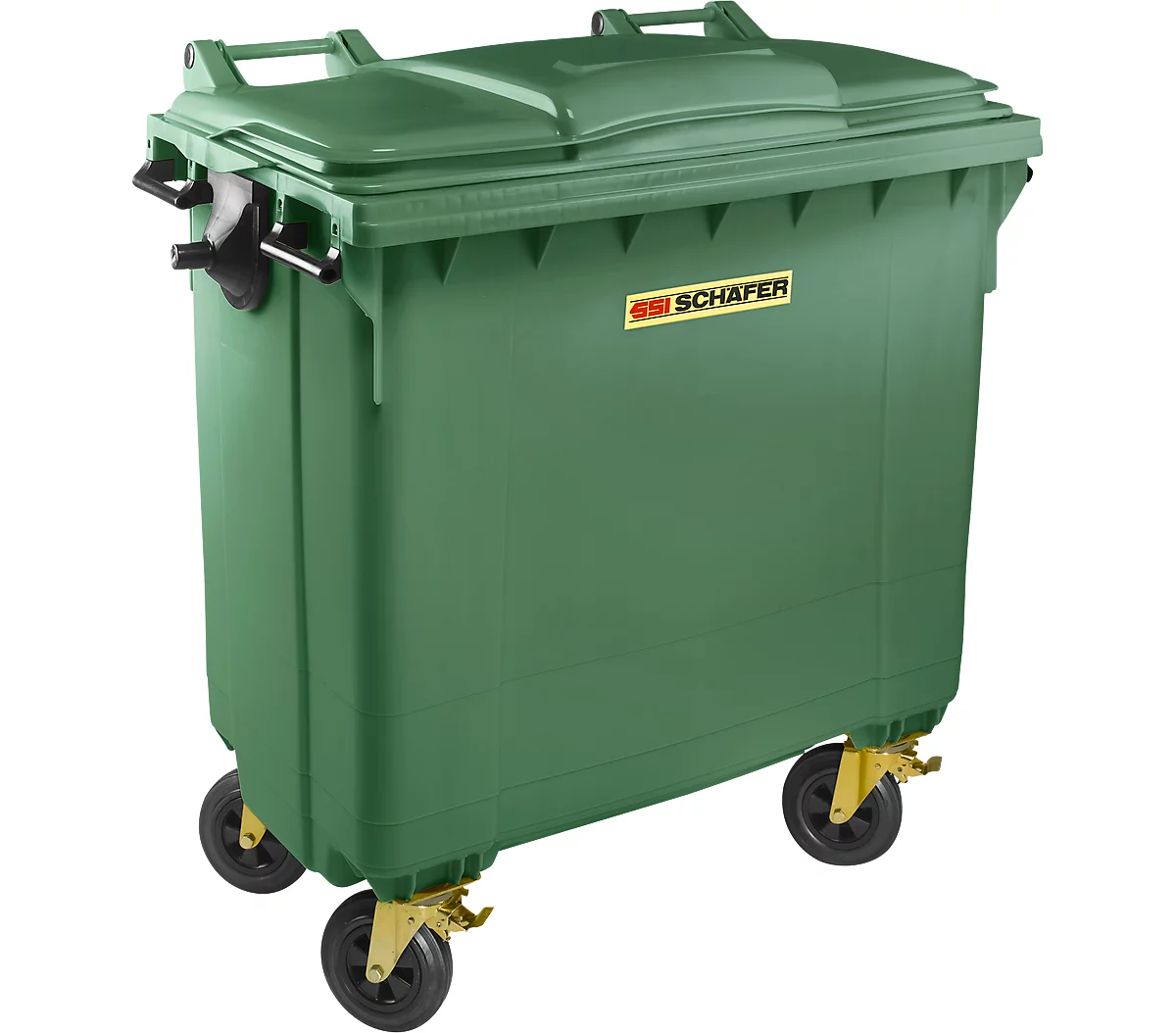 Contenedor de basura MGB 770 FD, plástico, 770 l, verde