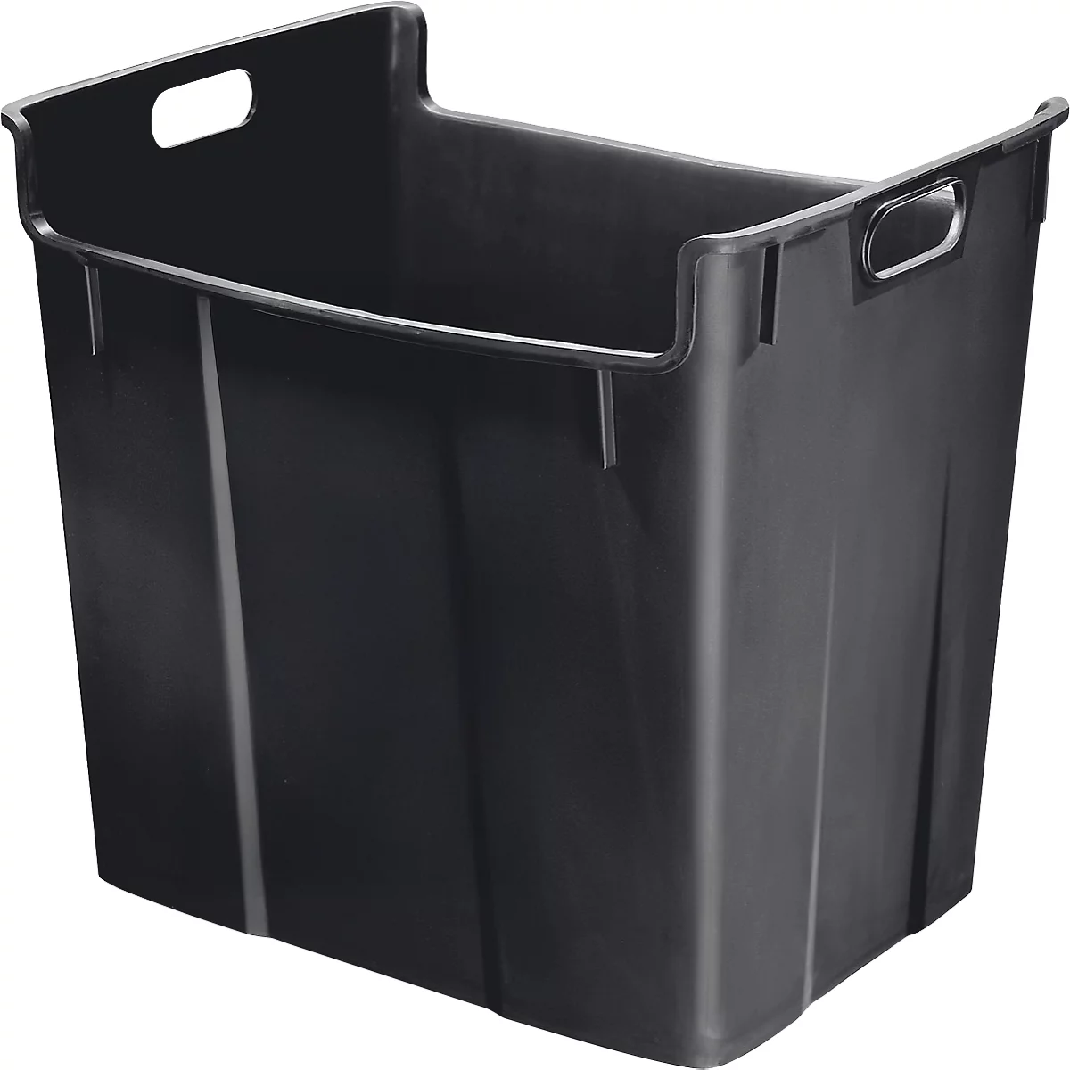 Contenedor de residuos reciclables, 40 l, negro