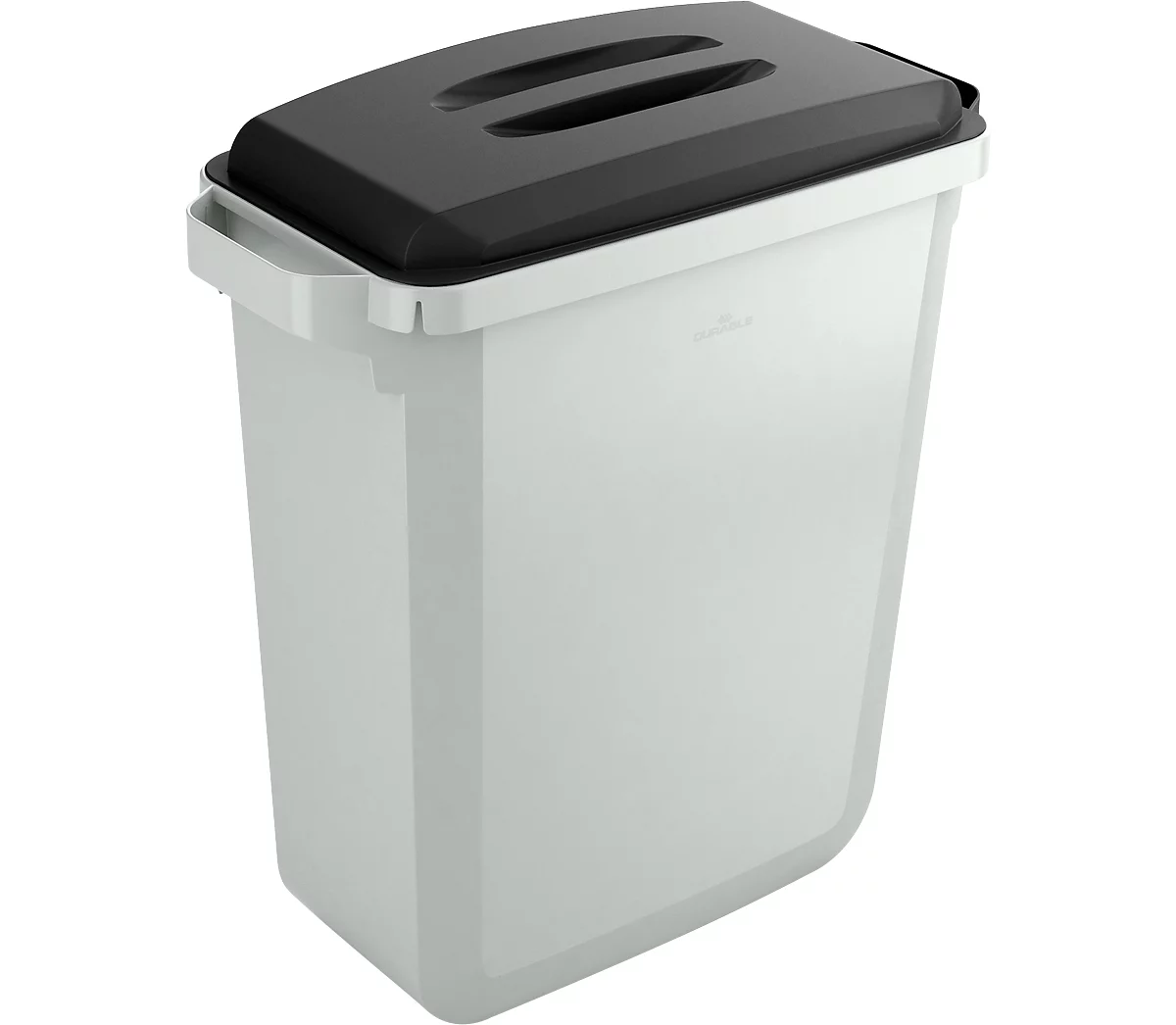 Contenedor de residuos reciclables, 60 l, con tapa, negro
