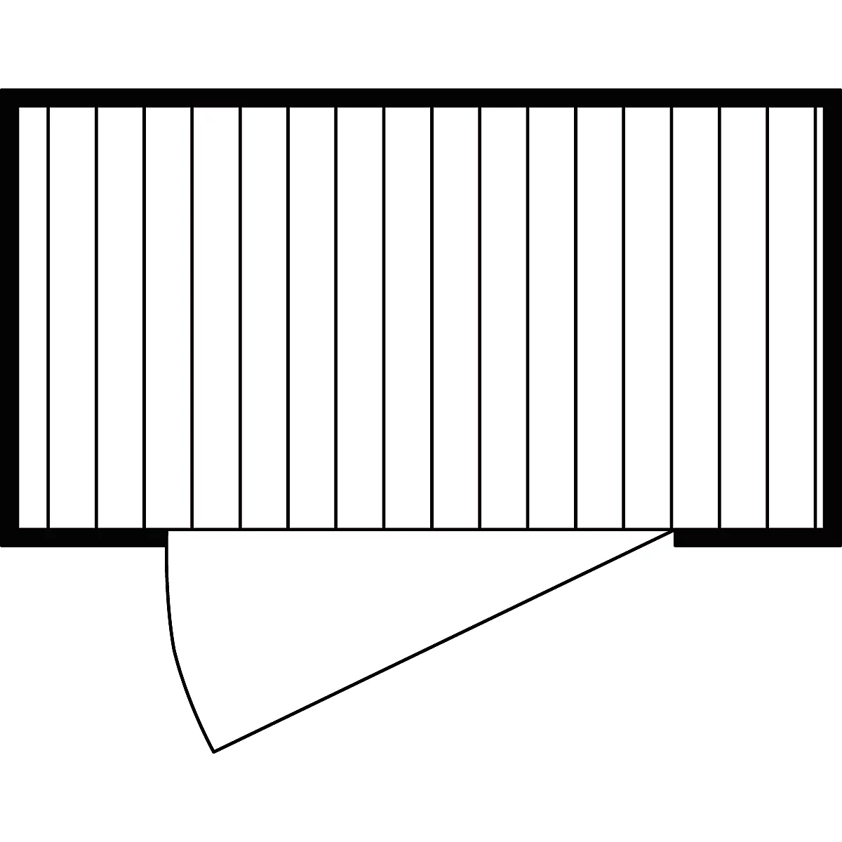 Contenedor individual Säbu SAFE TANK 300, WGK 1-3, volumen 275 l, con bandeja de recogida y rejilla, An 2100 x Pr 1140 x Al 2300 mm, plata