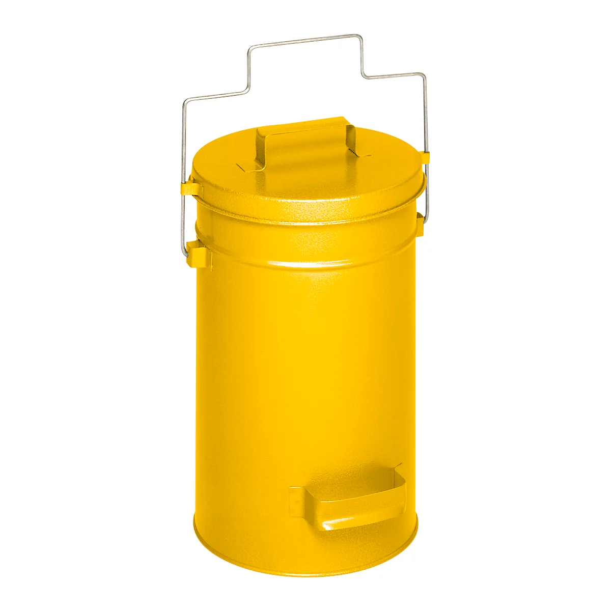 Conteneur de sécurité avec couvercle, jaune