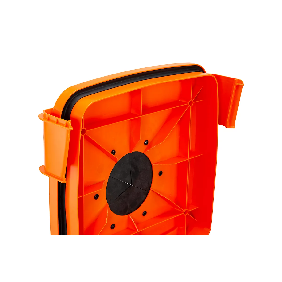 Conteneur de sécurité CEMO pour aérosols, 120 l, homologation UN, 2 ouvertures d'aération, mobile, avec couvercle, plastique