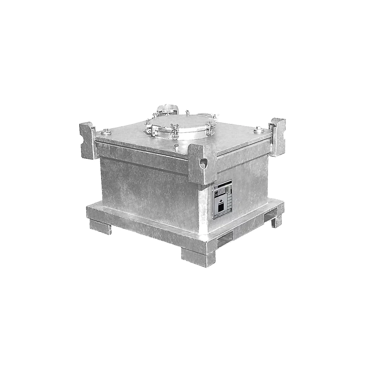 Conteneur double BAUER DC, en tôle d'acier, galvanisé à chaud, verrouillable, différentes tailles Versions