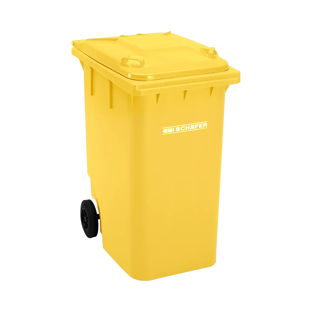 Conteneur GMT, 360 L, mobile, jaune
