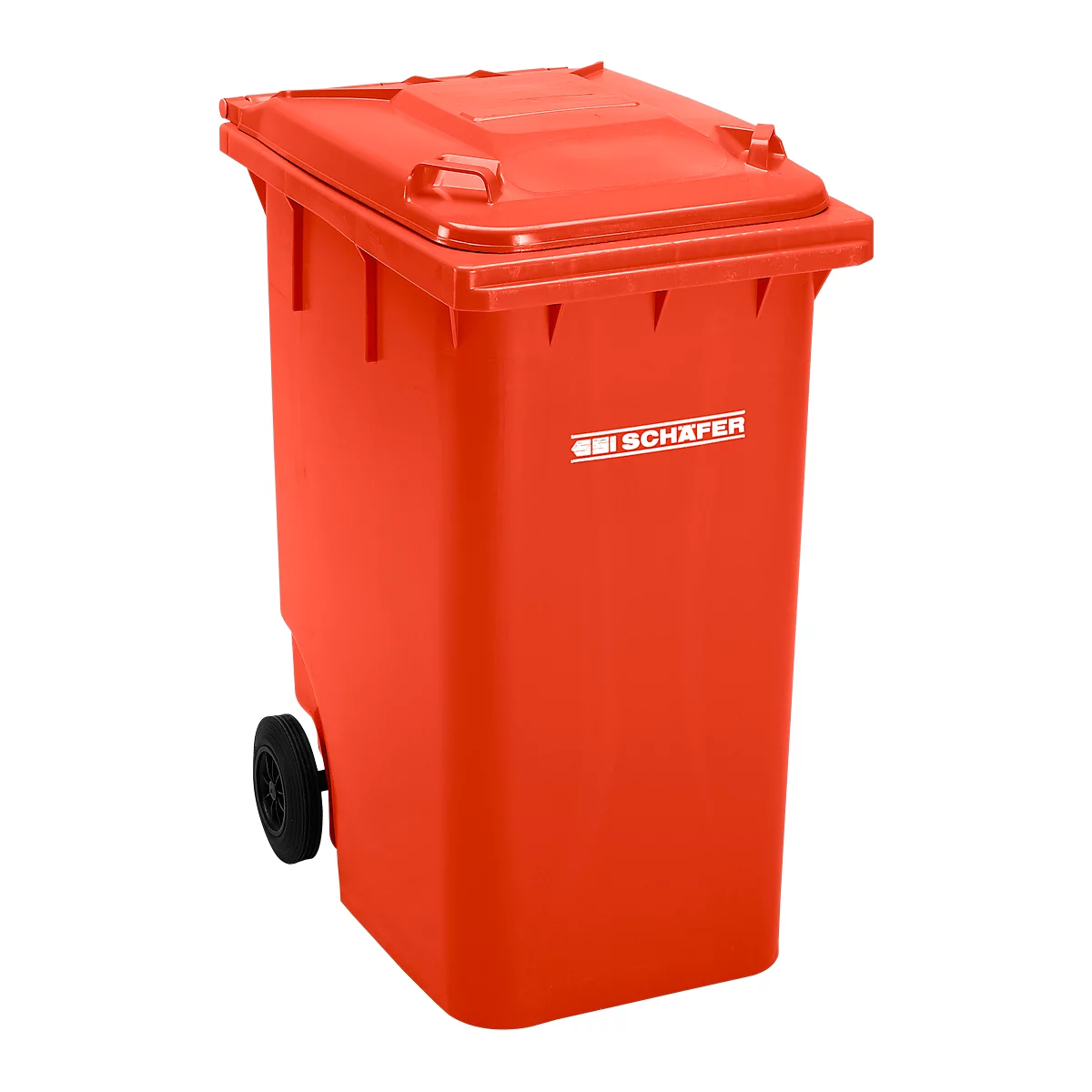Conteneur GMT, 360 L, mobile, rouge
