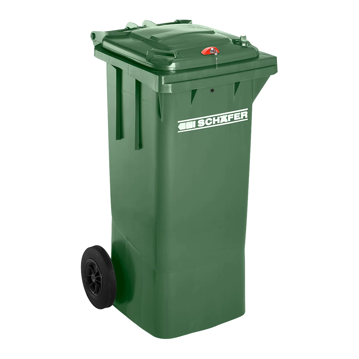 Conteneur mobile GMT, 80 litres, serrure à cylindre, vert