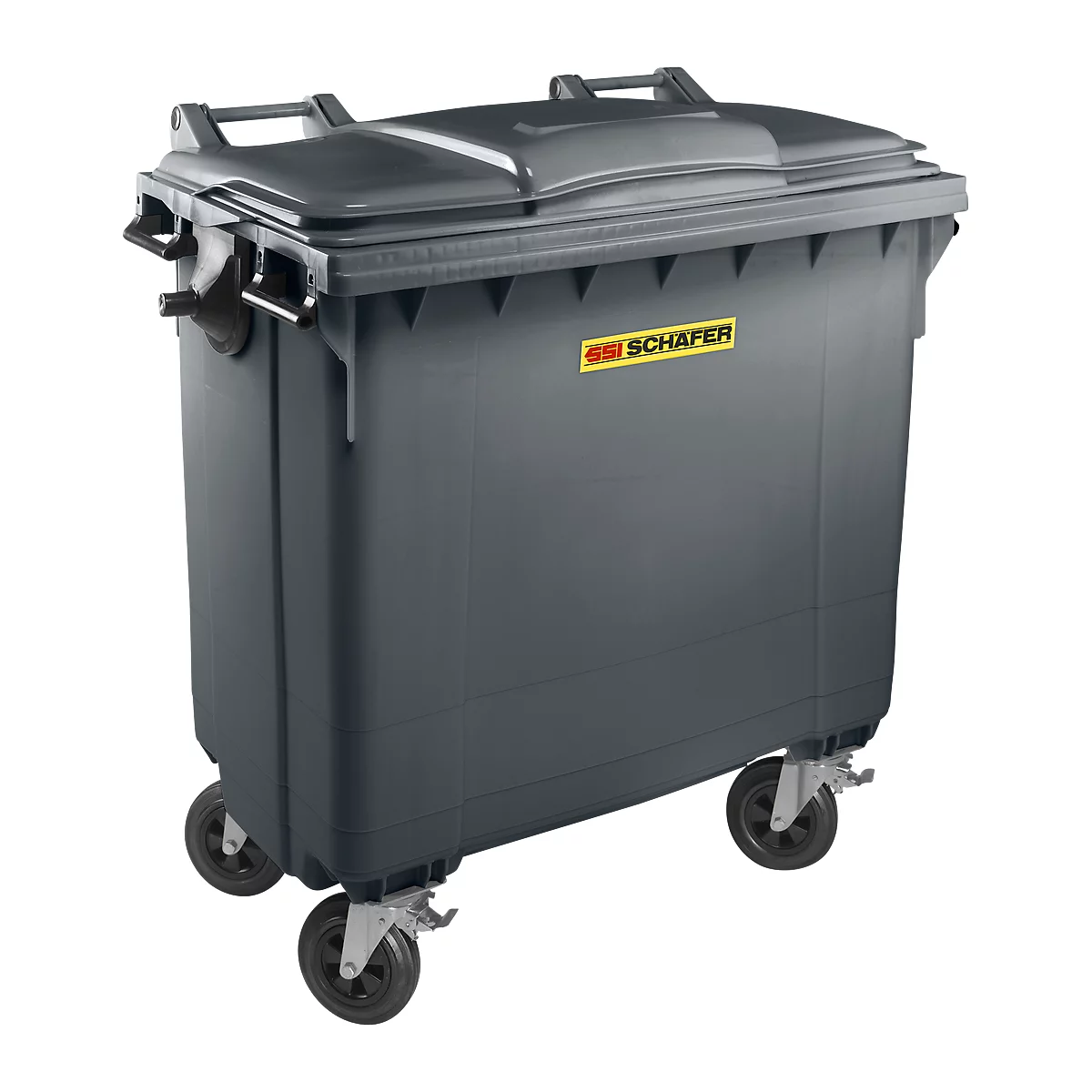 Conteneur poubelle MGB 770 FD, plastique, 770 L, anthracite