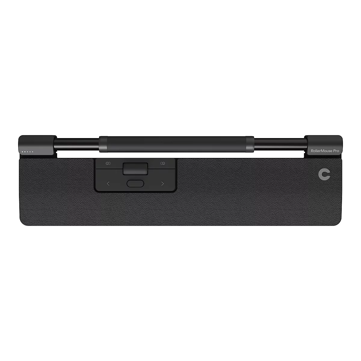 Contour RollerMouse Pro - Zentrale Maus - mit schmaler Armauflage und veganem Leder - ergonomisch - 6 Tasten - kabelgebunden