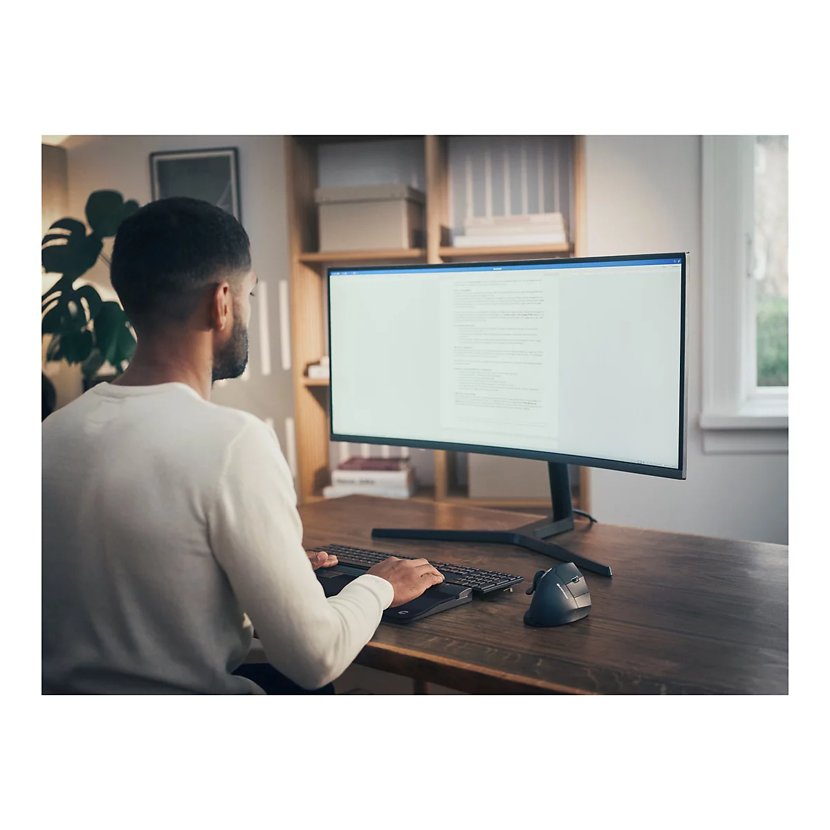Contour SliderMouse Pro - Zentrale Maus - Slim - ergonomisch - 6 Tasten - kabellos, kabelgebunden