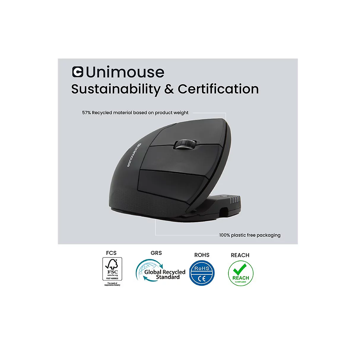 Contour Unimouse - Maus - ergonomisch - Infrarot - 7 Tasten - kabelgebunden