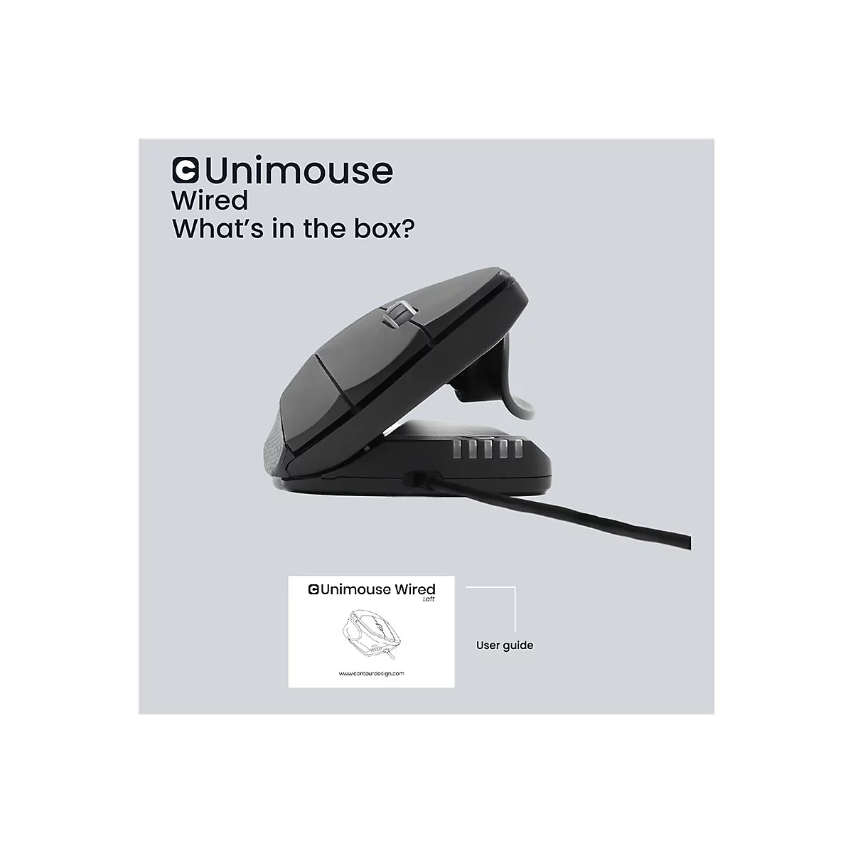 Contour Unimouse - Maus - ergonomisch - Infrarot - 7 Tasten - kabelgebunden
